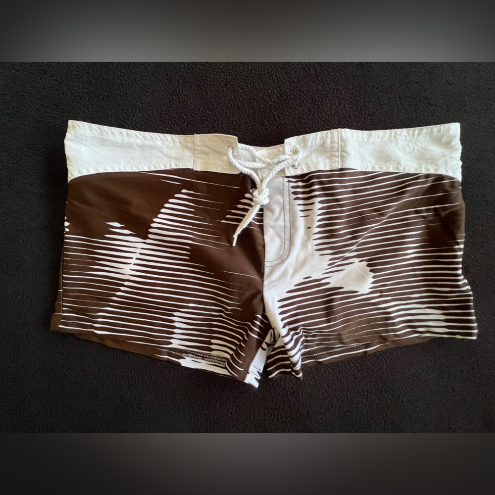 Mr. Turk Men’s Square Cut Swim Shorts Boardshorts Briefs Swimwear Size XL Sexy